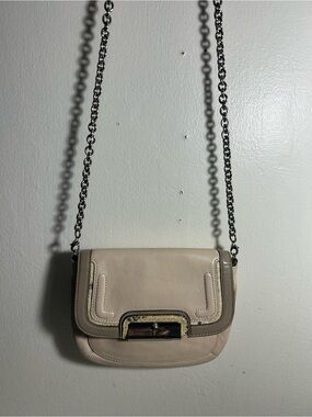 Coach Vintage Women’s Neutral Cream ivory Chain-Strap Crossbody Bag